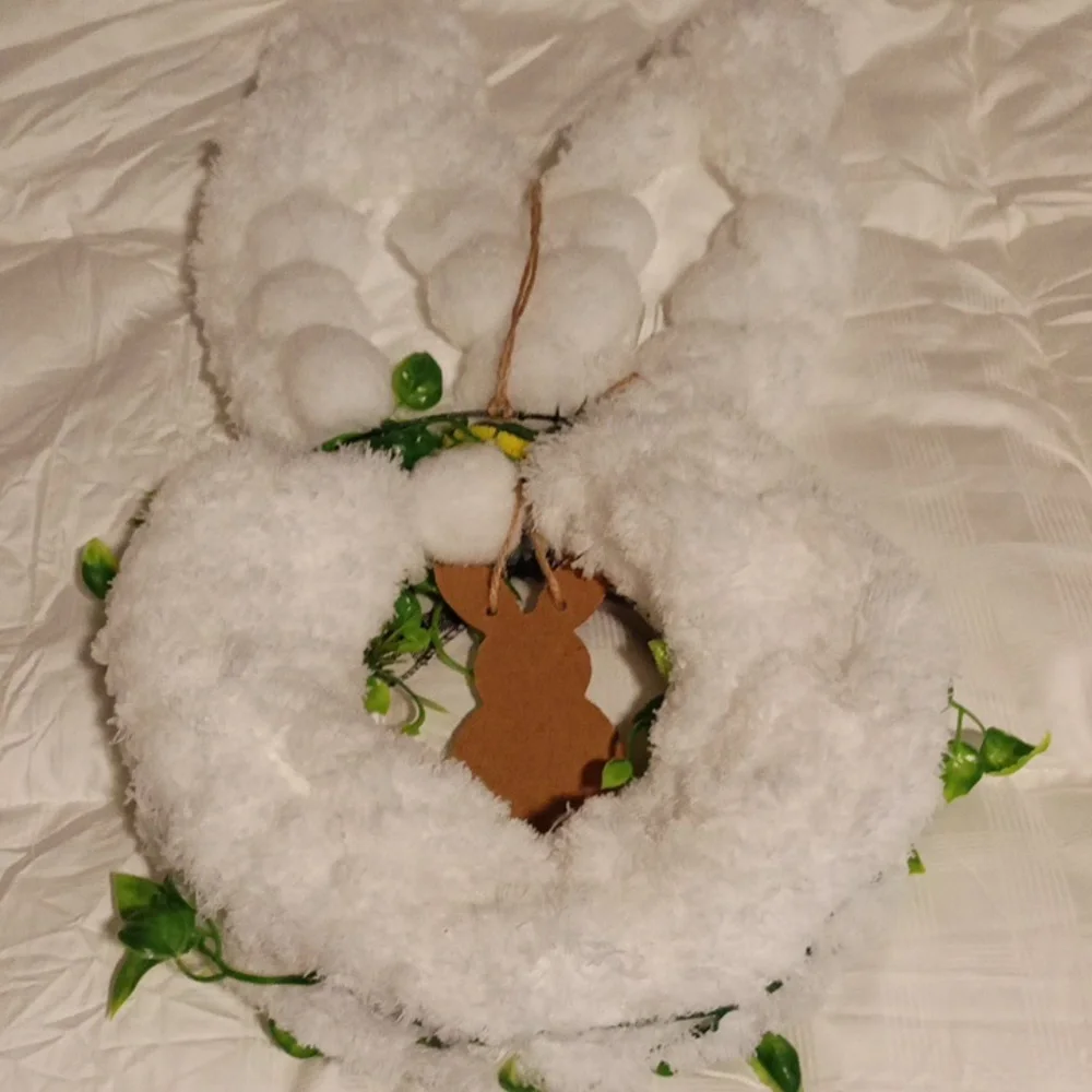 Easter Bunny Wreath Hand Crafted